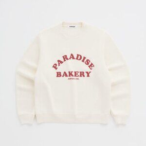 RARE Paradise Bakery Aspen 2024 Sweatshirt x Mad Happy Cream NWOT